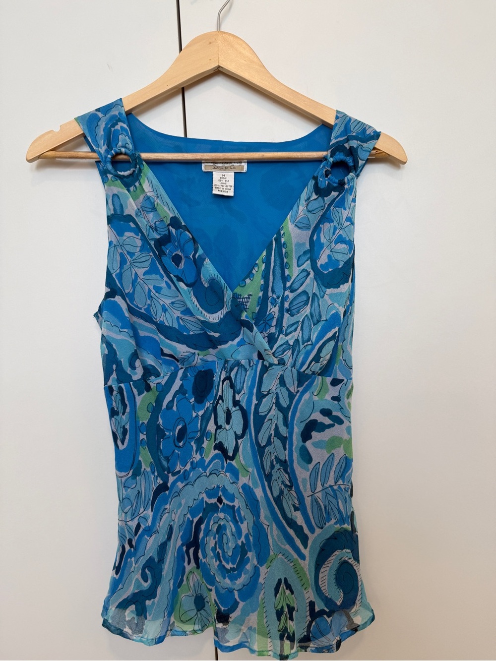 Silk Blue NYC Design Co Top